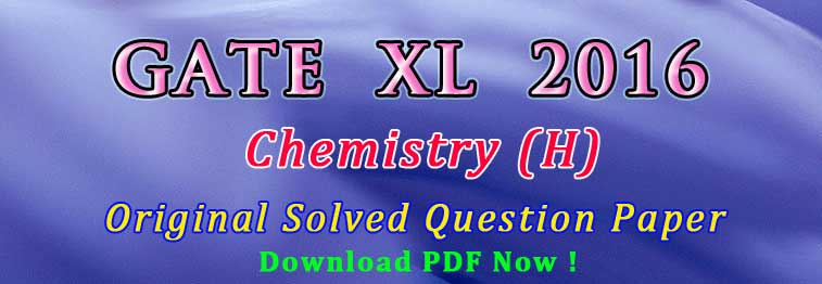 Chemistry Paper for GATE Life Sciences