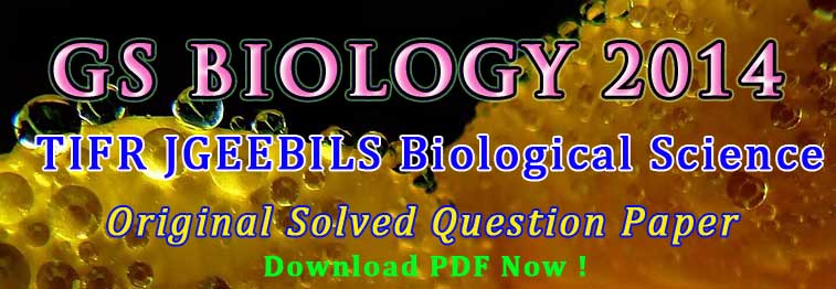 TIFR GS Biology Old Question Paper
