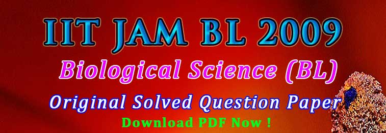 JAM BL 2009 Original Solved Question Paper