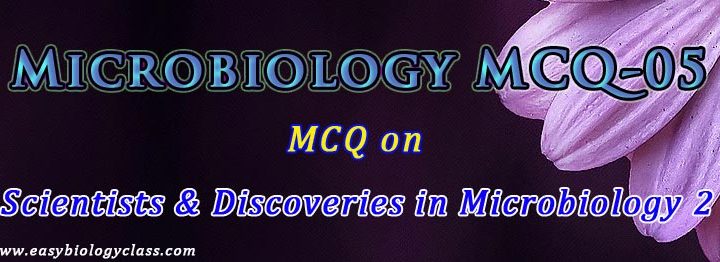 mcq on history of microbiology