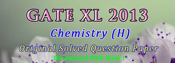 GATE XL Chemistry Paper