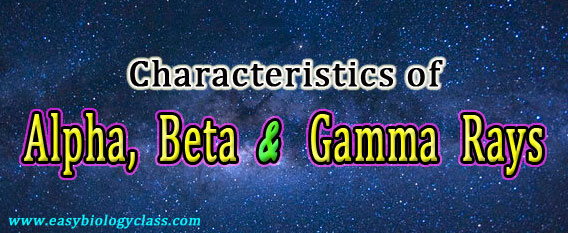 Properties of Alpha Beta and Gamma Rays