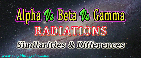 Difference between Alpha Beta and Gamma Rays