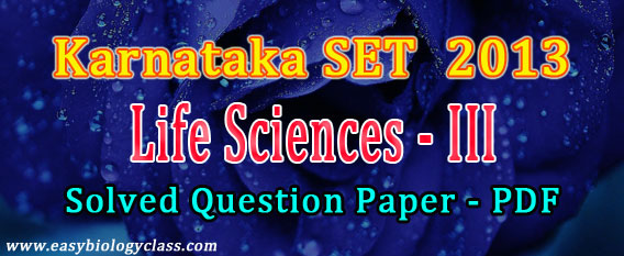 KSET Exam Papers Life Sciences
