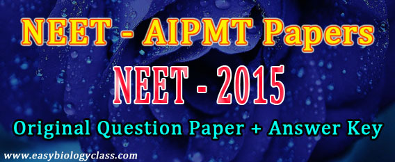 NEET 2015 Question paper