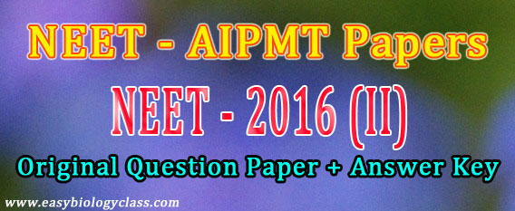 Medical Entrance Question Papers