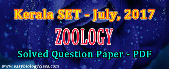 Zoology SET 2017 Paper