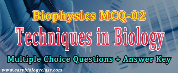 Biophysics MCQ