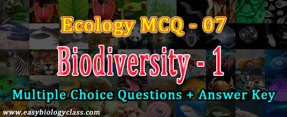 biodiversity mcq