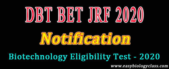 dbt jrf 2020 notification