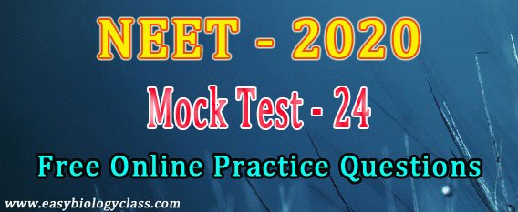 Practice questions for NEET 2020