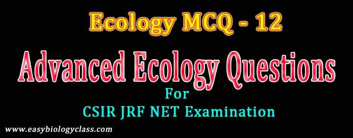 ecology questions of net exam