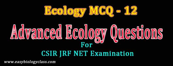 ecology questions of net exam