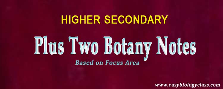 plus two botany focus area notes