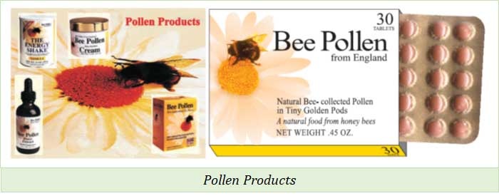 health products from pollen