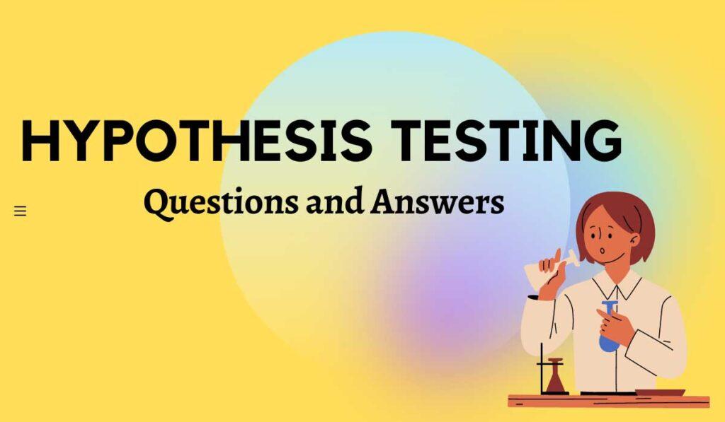 hypothesis testing quiz with answers pdf