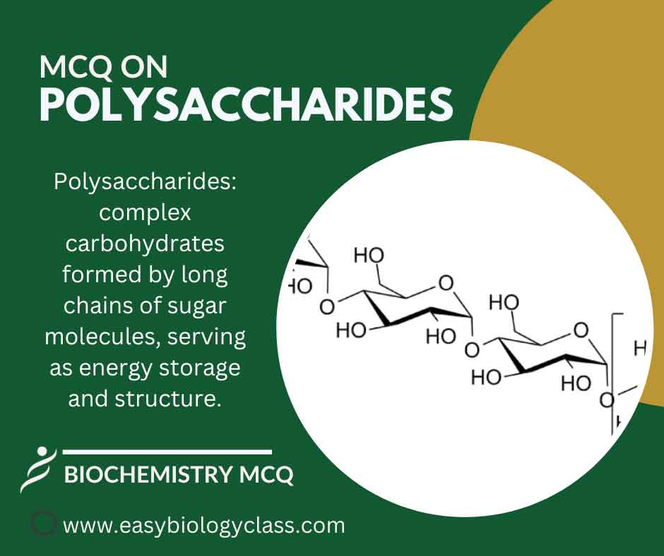 mcq on polysaccharides