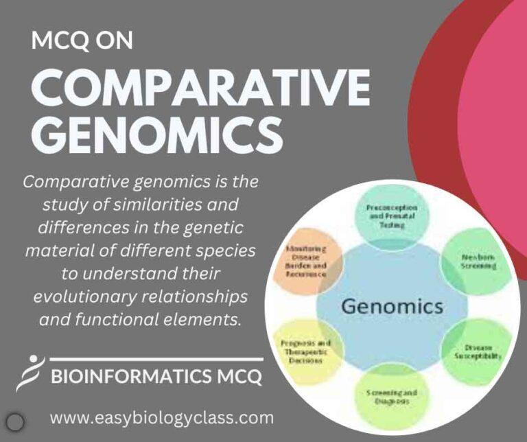 mcq on comparative genomics