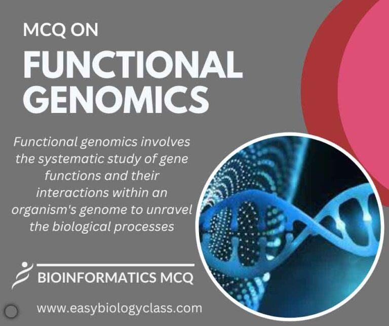 mcq on functional genomics