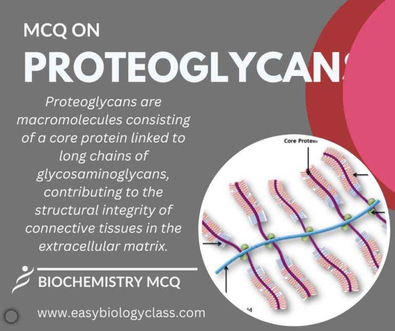 mcq on proteoglycans